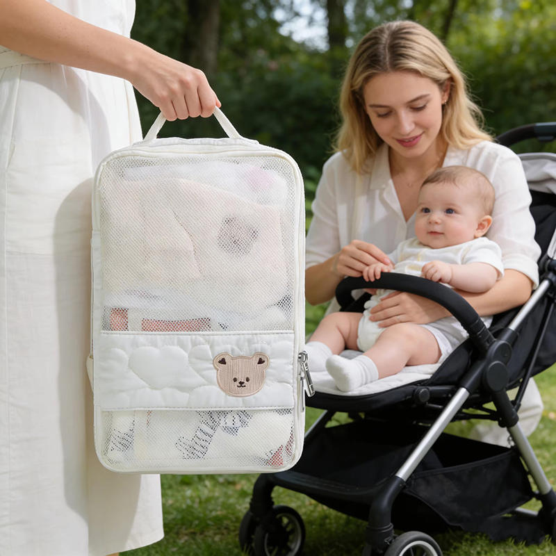 Diaper Caddy Organizer - Draagbare babyluiertas Waterdichte babyartikelen Organizer Rits