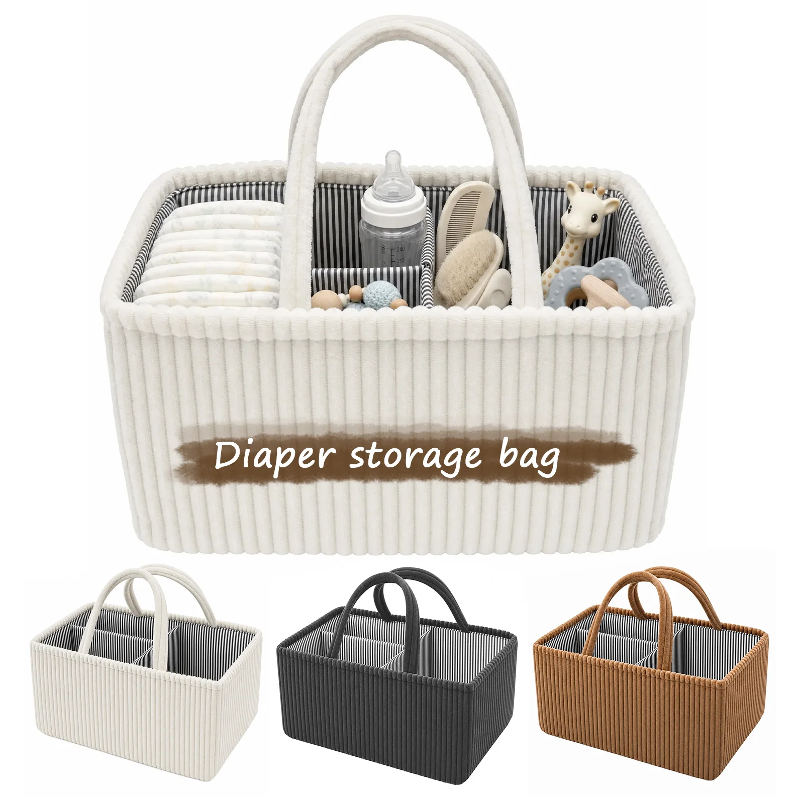 Diaper Caddy Organizer - Baby Luiertas Opvouwbare Luiers Opbergmand Mommy