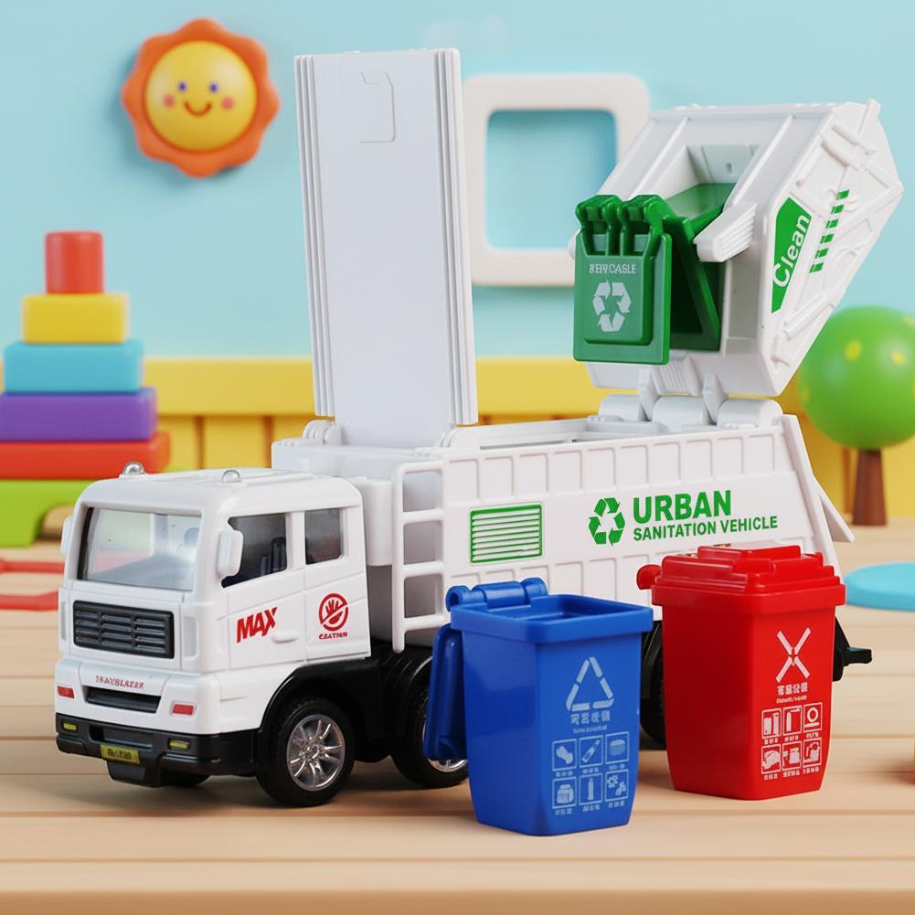 Baby Nursery Gifts - Kinderspeelgoed Inertiële auto Vuilniswagen Sproeier Reddingsvoertuig