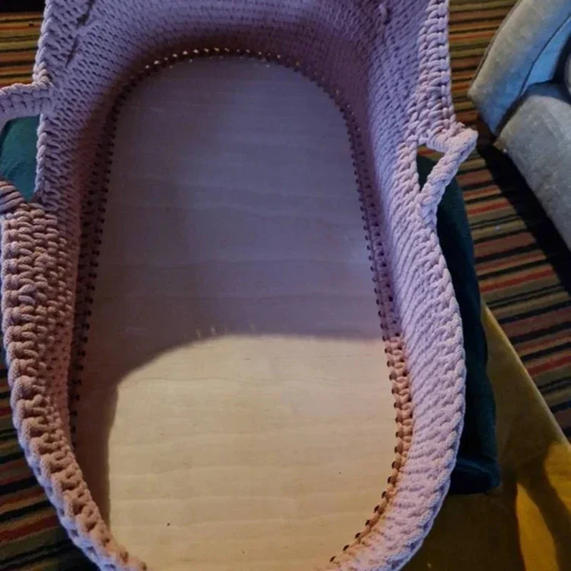 Baby Nursery Basket - 2026 nieuw model 45cmx24.3cmx4.5mm babywieg houten