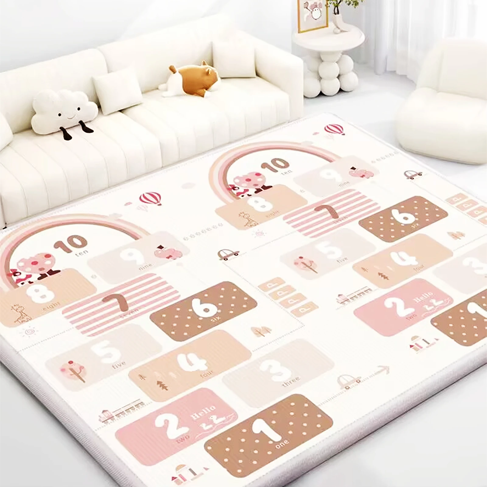 Baby Nursery Rug - Dikker 1/0.5 cm Kinderpatronen Baby Speelkleed