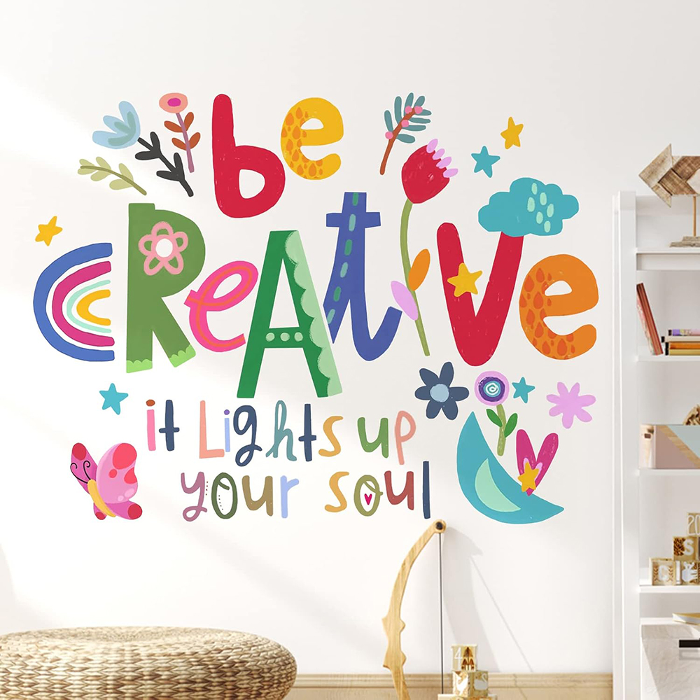 Baby Nursery Design - Wees creatief inspirerend citaat muurstickers babykamer