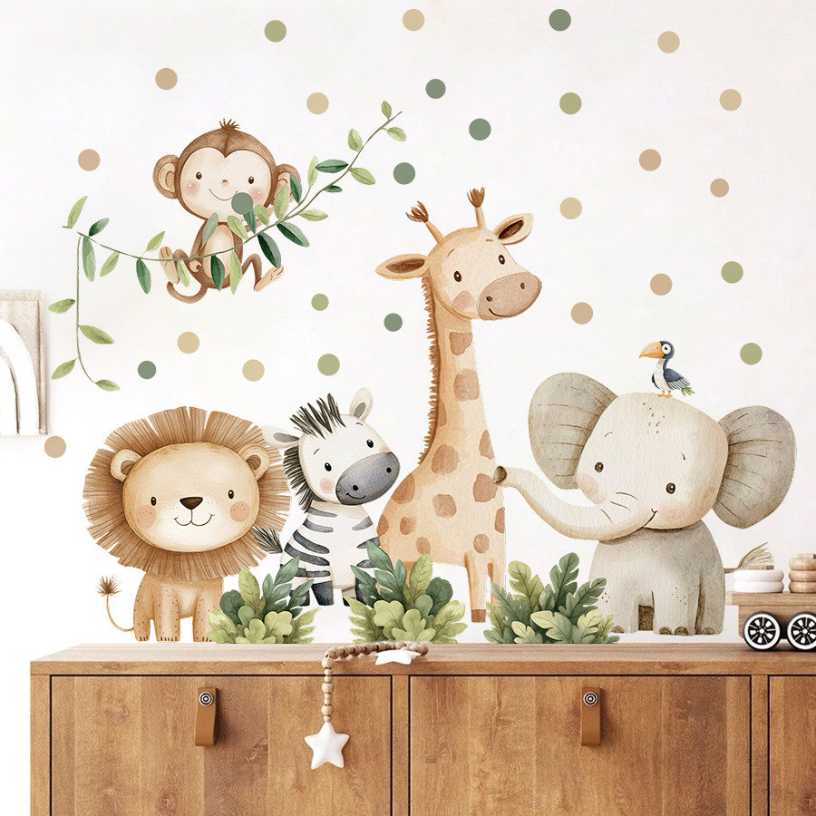 Boho bosdieren muurstickers vo - Baby Nursery Design recensie en prijs