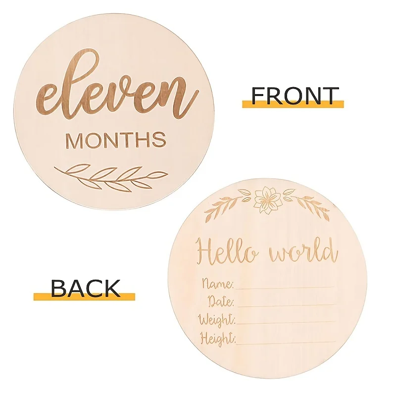 Houten houtsnipper maand souve - Milestone Card Set recensie en prijs