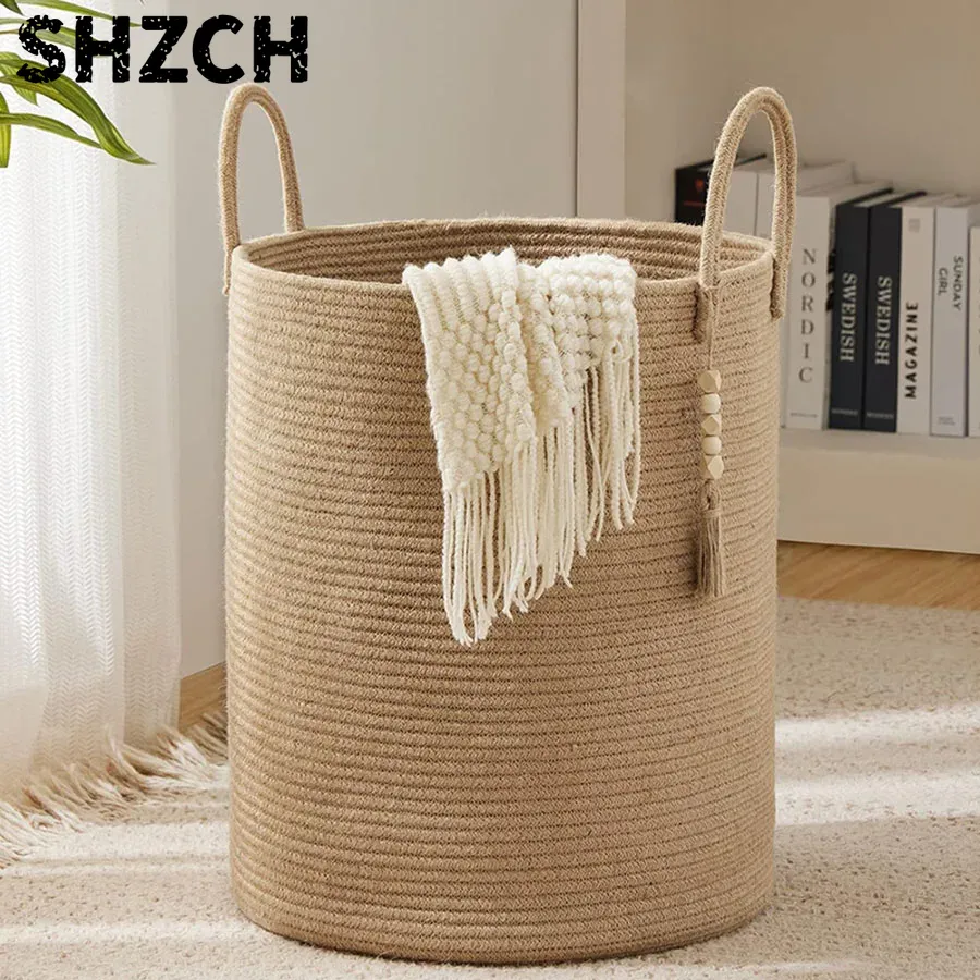 Grote opbergmand, hoge geweven - Baby Nursery Basket recensie en prijs