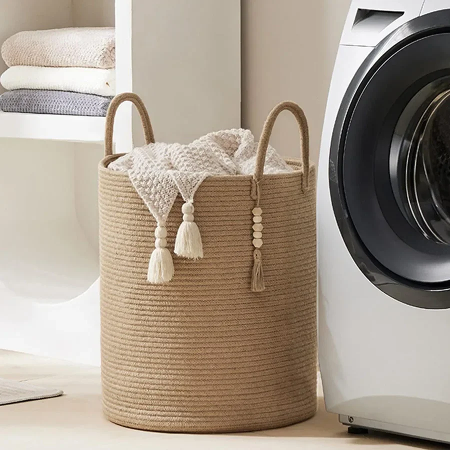 Grote opbergmand, hoge geweven - Baby Nursery Basket recensie en prijs