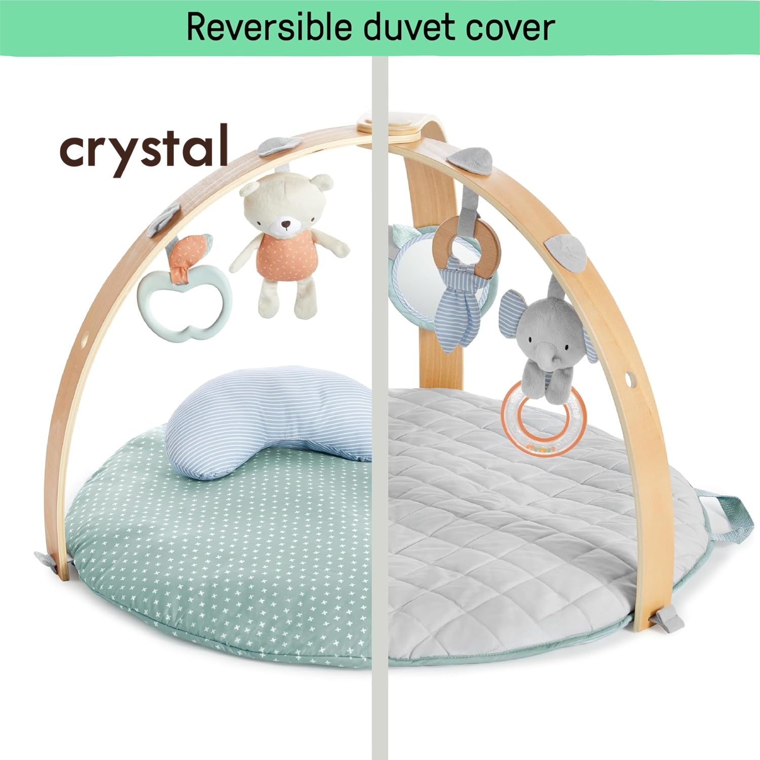 Speelgym van natuurlijk dennen - Baby Nursery Design recensie en prijs