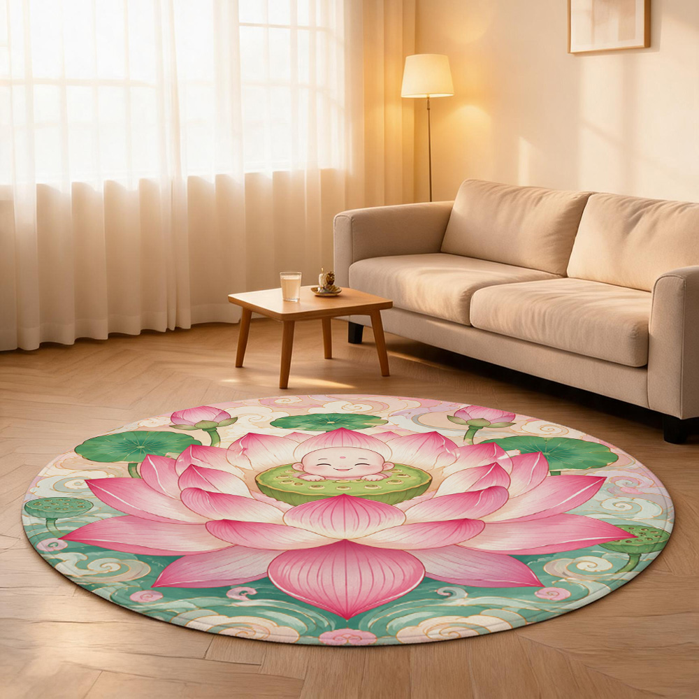 Schattig Baby Boeddha Lotusblo - Baby Nursery Rug recensie en prijs