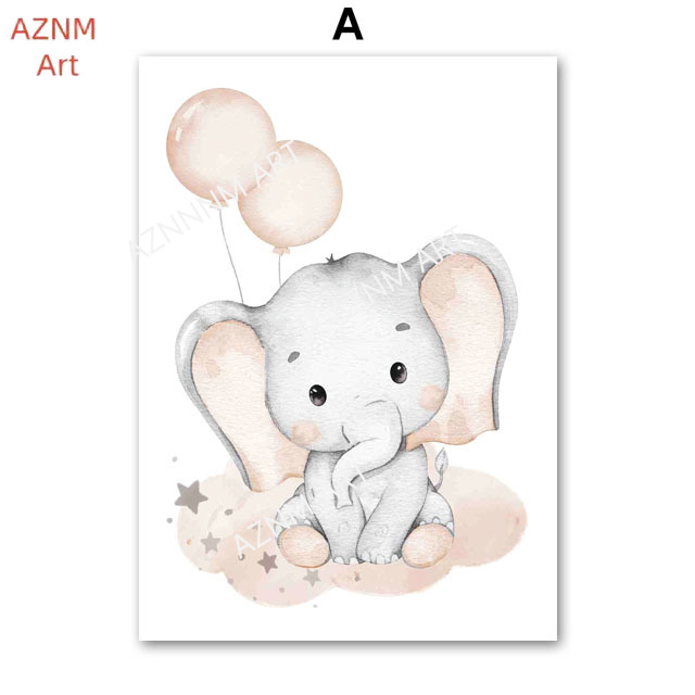 Olifant Ballon Regenboog Maan  - Baby Nursery Design recensie en prijs