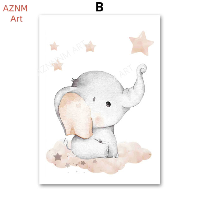 Olifant Ballon Regenboog Maan  - Baby Nursery Design recensie en prijs