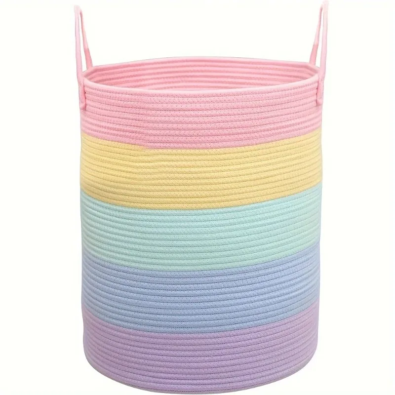 Grote regenbooggestreepte opbe - Baby Nursery Basket recensie en prijs