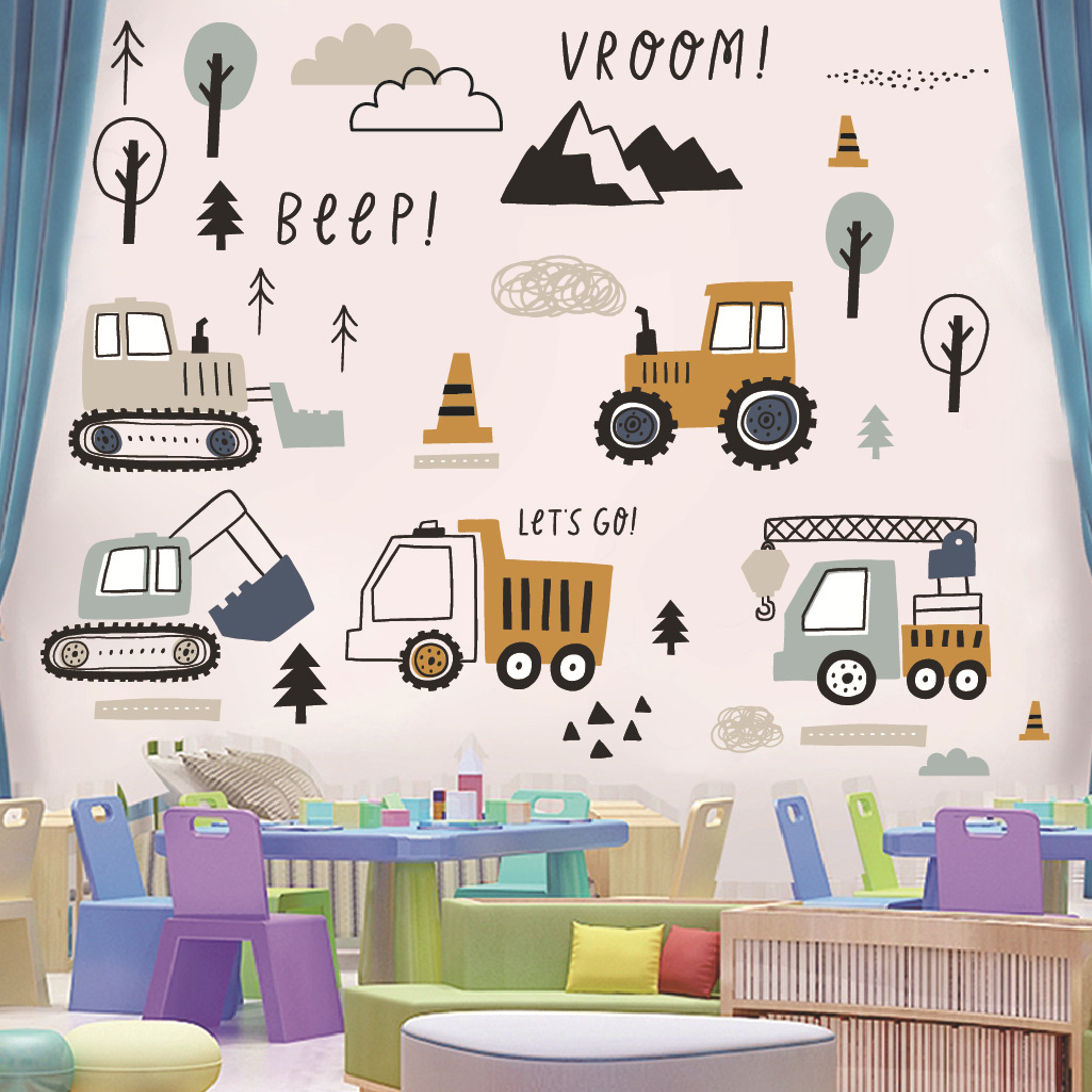 Cartoon graafmachine techniek  - Baby Nursery Design recensie en prijs