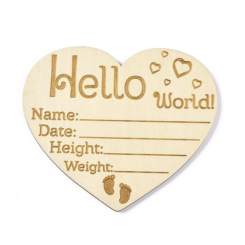 Houten babygroei souvenirkaart - Milestone Card Set recensie en prijs