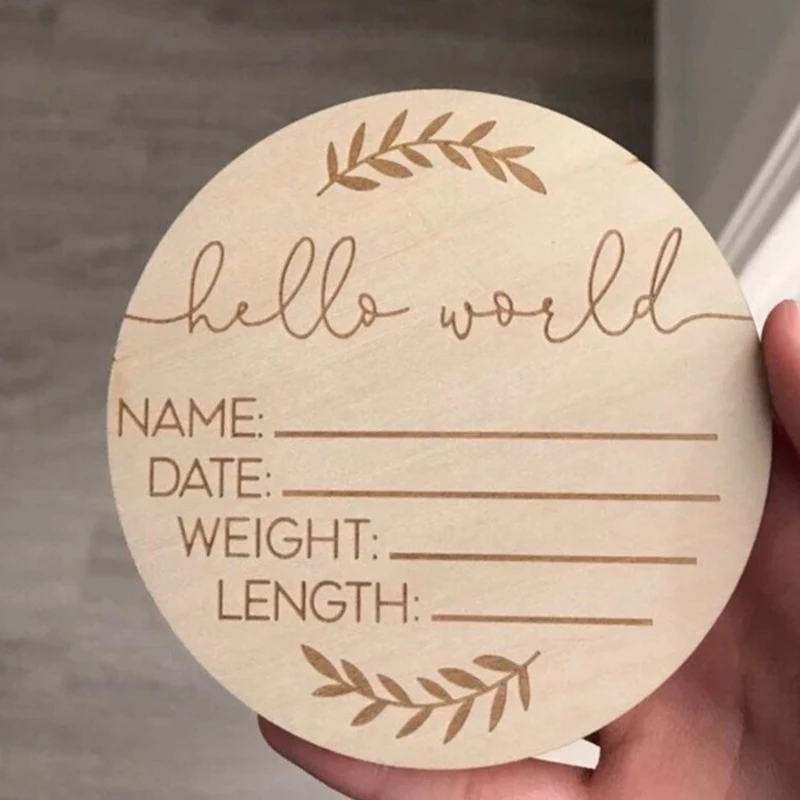 Houten babygroei souvenirkaart - Milestone Card Set recensie en prijs