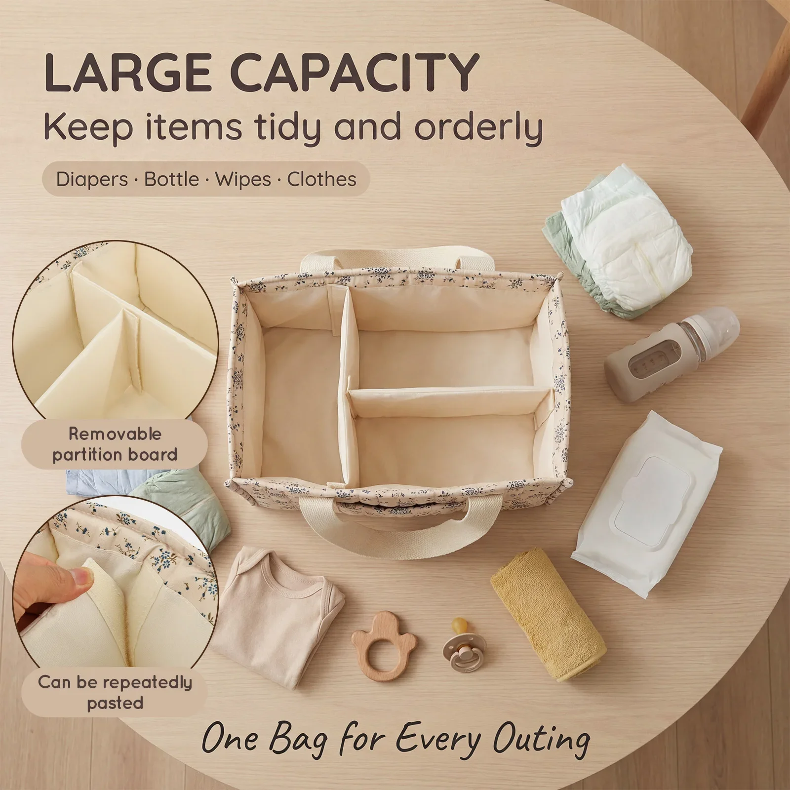 Opvouwbare luiertas-organizer  - Diaper Caddy Organizer recensie en prijs