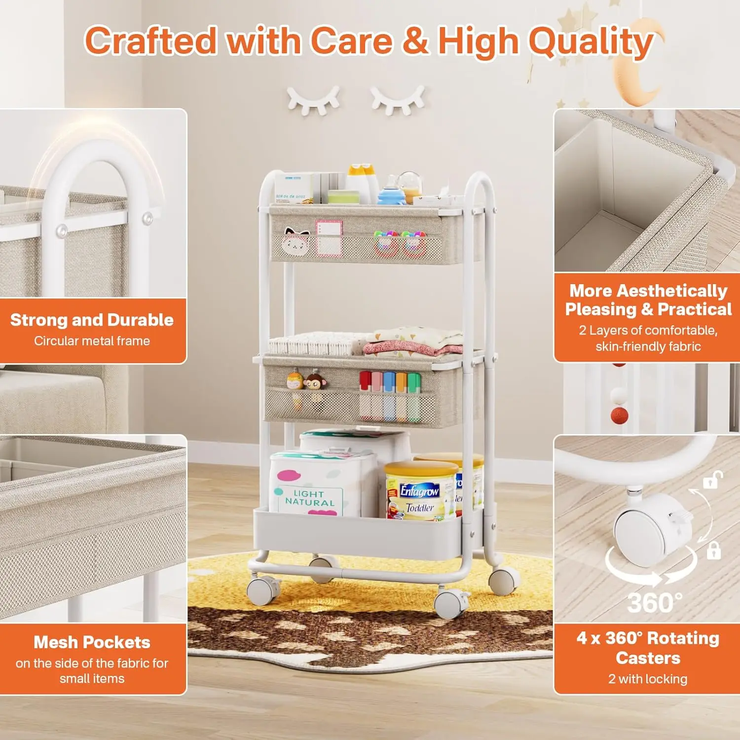 Baby Luiers Caddy Organizer 3- - Diaper Caddy Organizer recensie en prijs