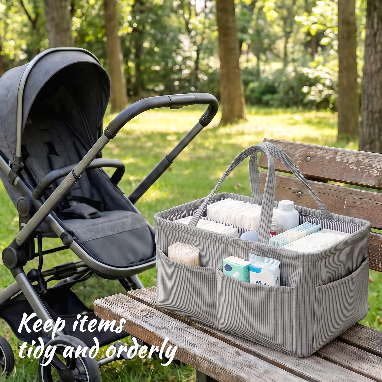 Opvouwbare luiers opbergmand v - Diaper Caddy Organizer recensie en prijs