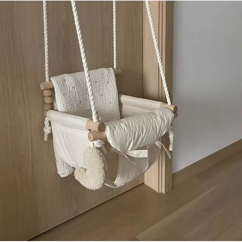 Houten hangende schommelstoel  - Baby Nursery Rocking Chair recensie en prijs