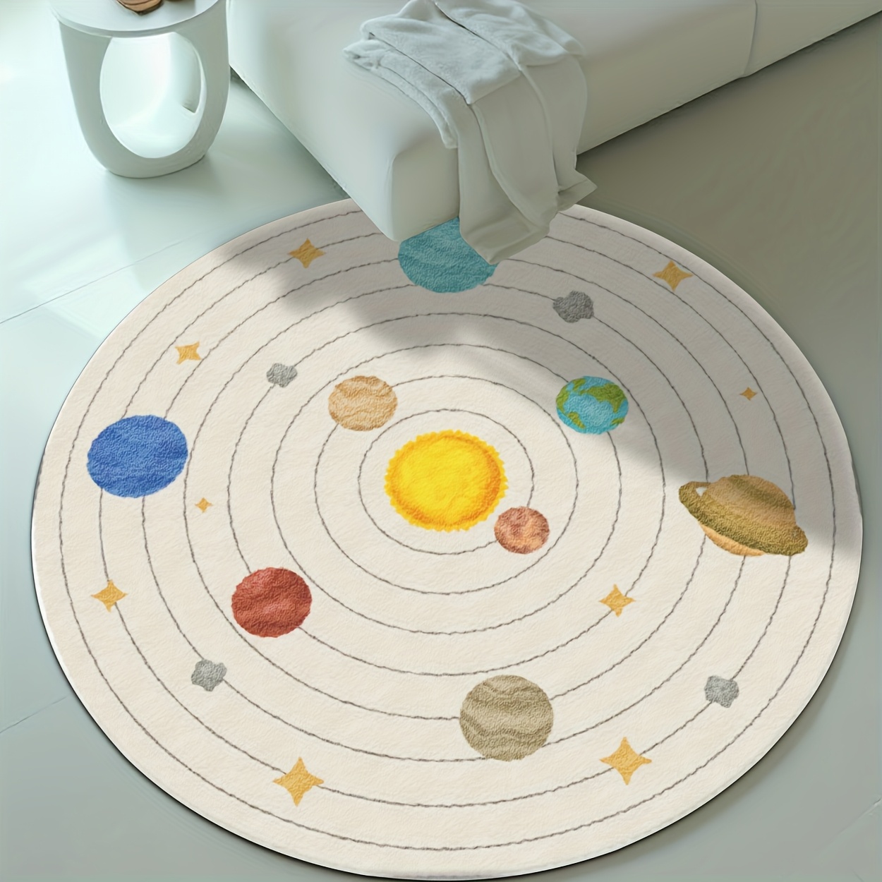 Schattig rond kinderkamerkleed - Baby Nursery Rug recensie en prijs