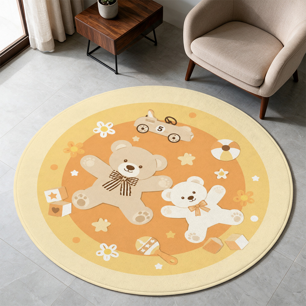 Schattig teddybeer speelgoedau - Baby Nursery Rug recensie en prijs