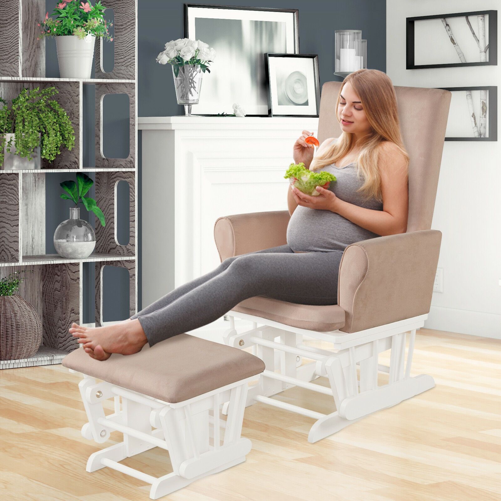 Baby Relax Schommelstoel met V - Baby Nursery Rocking Chair recensie en prijs