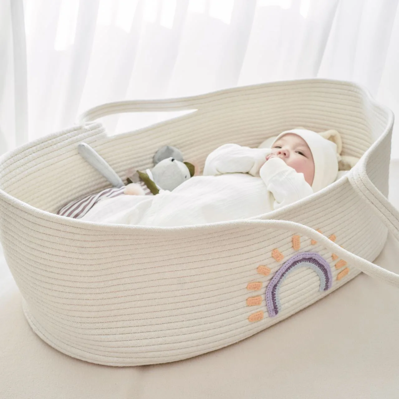 Draagbare babydraagmand wieg v - Baby Nursery Basket recensie en prijs