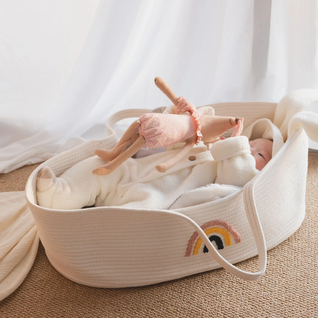 Draagbare babydraagmand wieg v - Baby Nursery Basket recensie en prijs