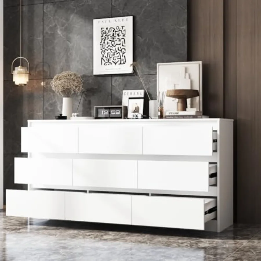 9-laden dressoir voor de slaap - Drawer Dresser White recensie en prijs
