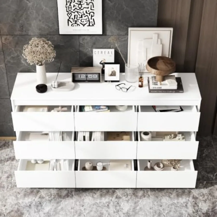 9-laden dressoir voor de slaap - Drawer Dresser White recensie en prijs