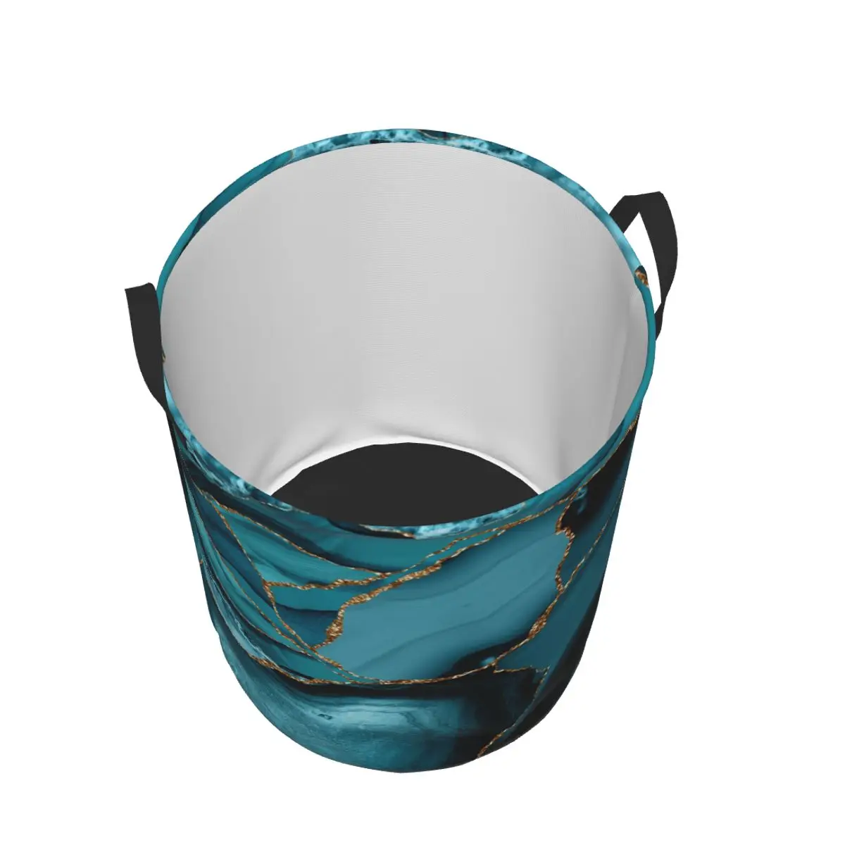 Aangepaste blauwgroen en goud  - Baby Nursery Basket recensie en prijs