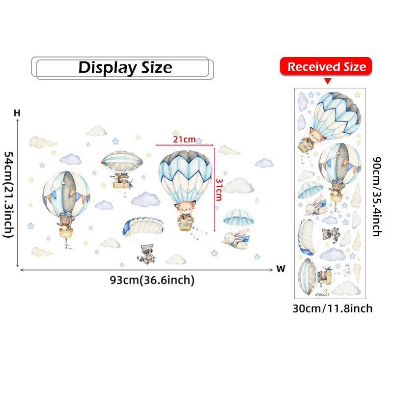 Cartoon Schattige Dieren Lucht - Baby Nursery Design recensie en prijs
