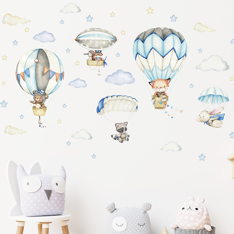 Cartoon Schattige Dieren Lucht - Baby Nursery Design recensie en prijs