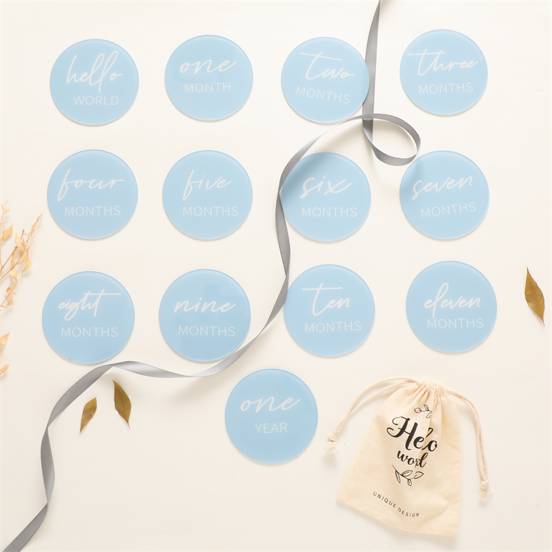13pcs Baby Acryl Mijlpaal Numm - Milestone Card Set recensie en prijs
