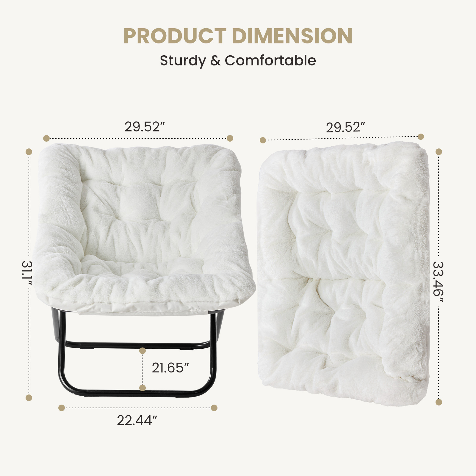 JHK 28IN Gezellige Schotelstoe - Baby Nursery Rocking Chair recensie en prijs
