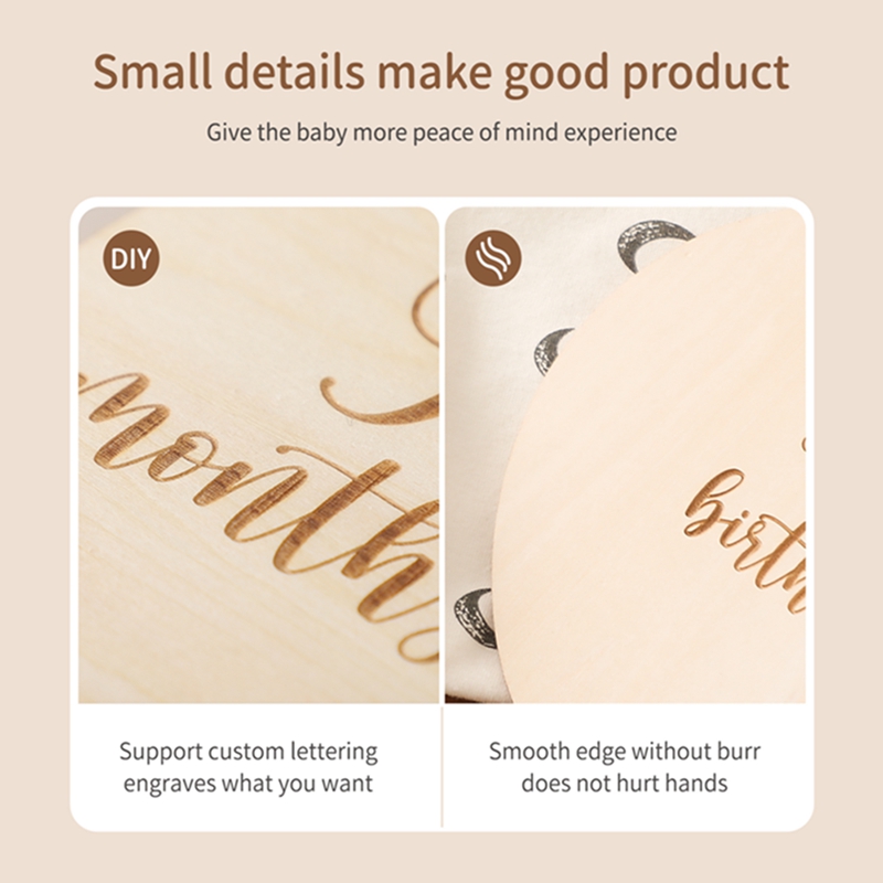 9 Stuks Baby Houten Ballon Mil - Milestone Card Set recensie en prijs