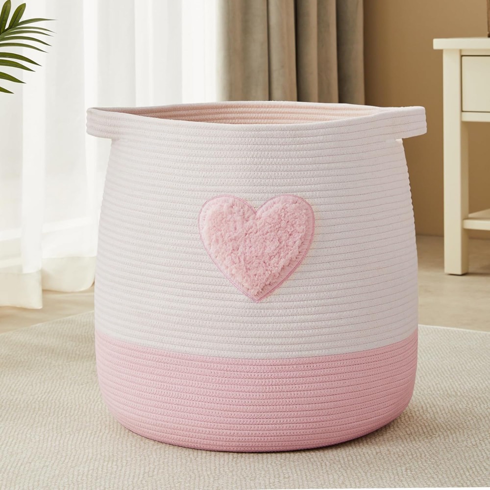 Roze wasmand mand voor kindere - Baby Nursery Basket recensie en prijs