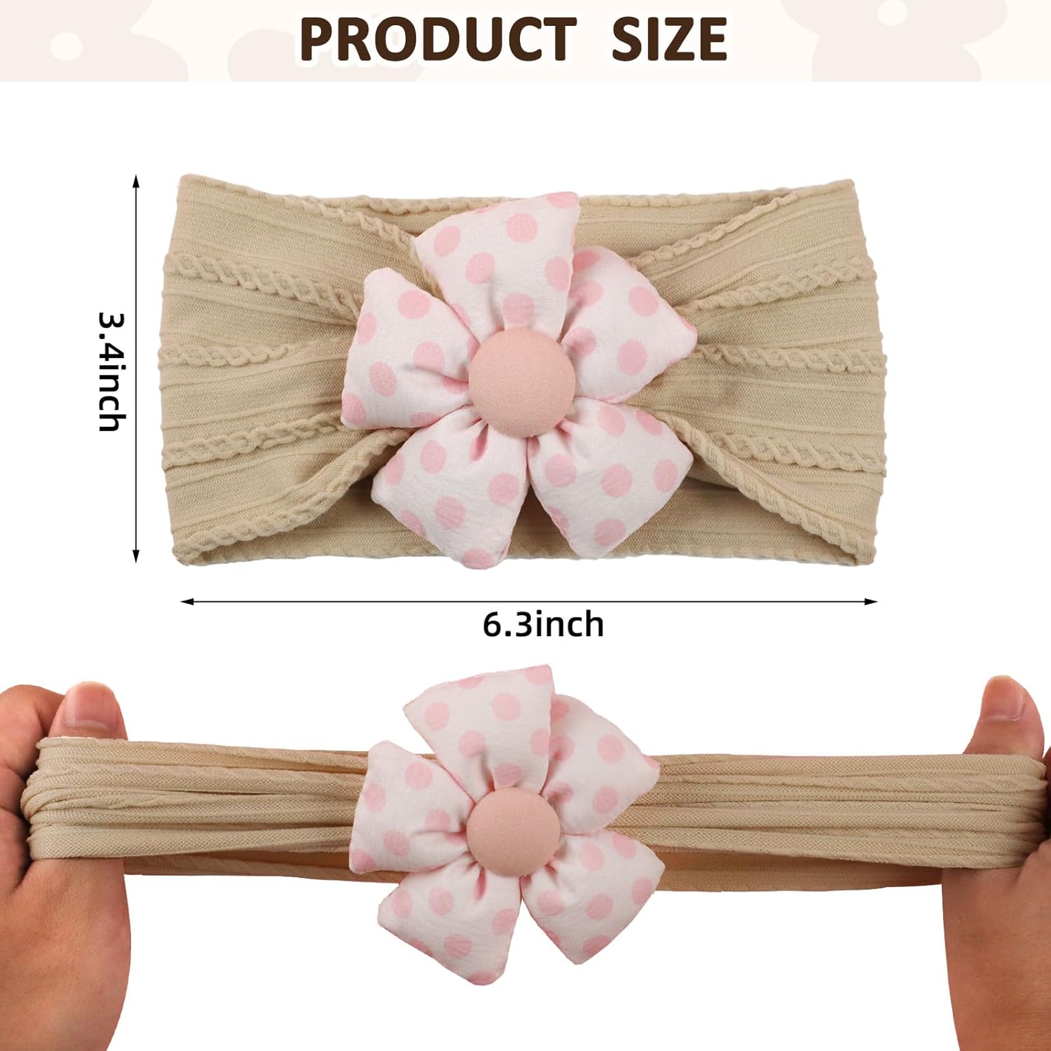 3 stuks baby meisjes polka dot - Baby Wrap Stretchy recensie en prijs