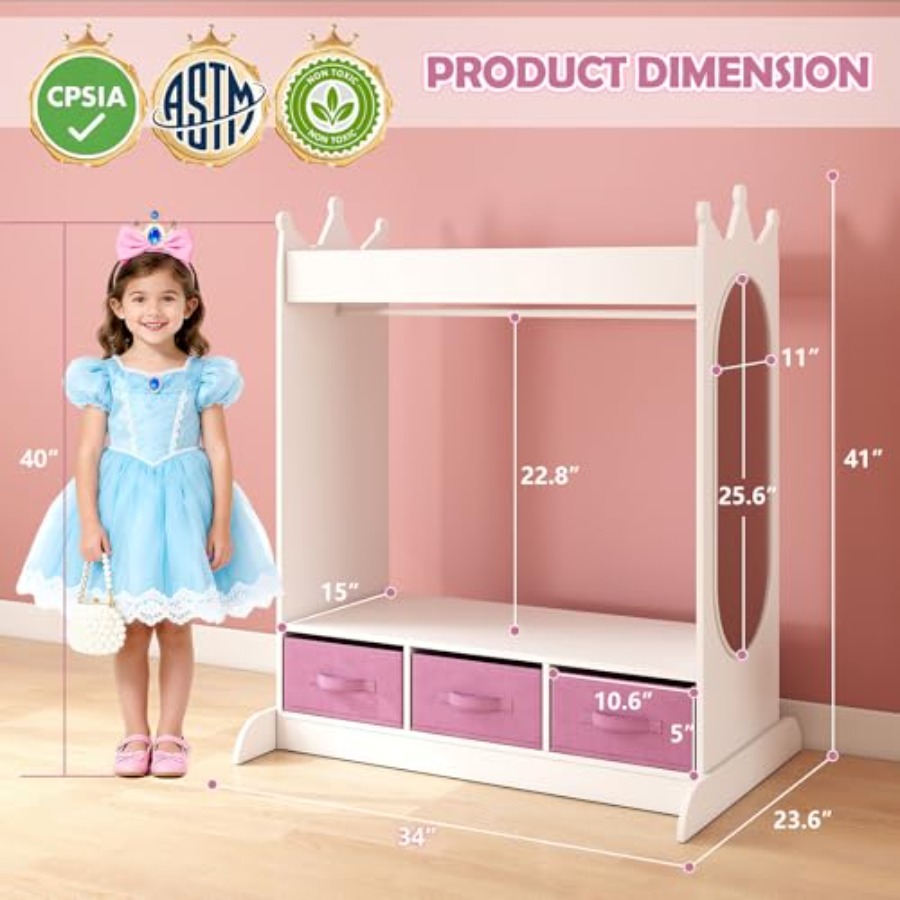 Opbergkast met spiegel en lade - Drawer Dresser White recensie en prijs