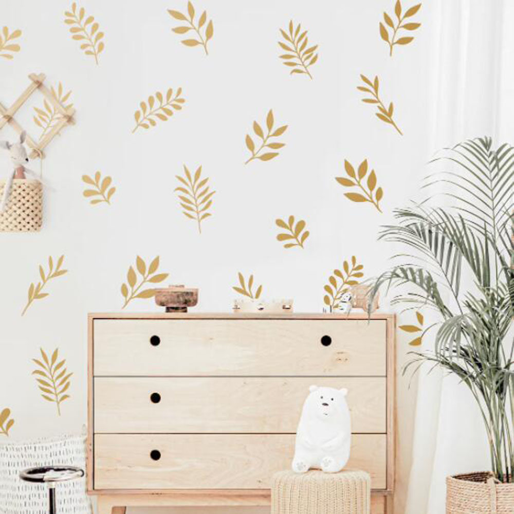 41 stuks botanische blad muurs - Baby Nursery Design recensie en prijs