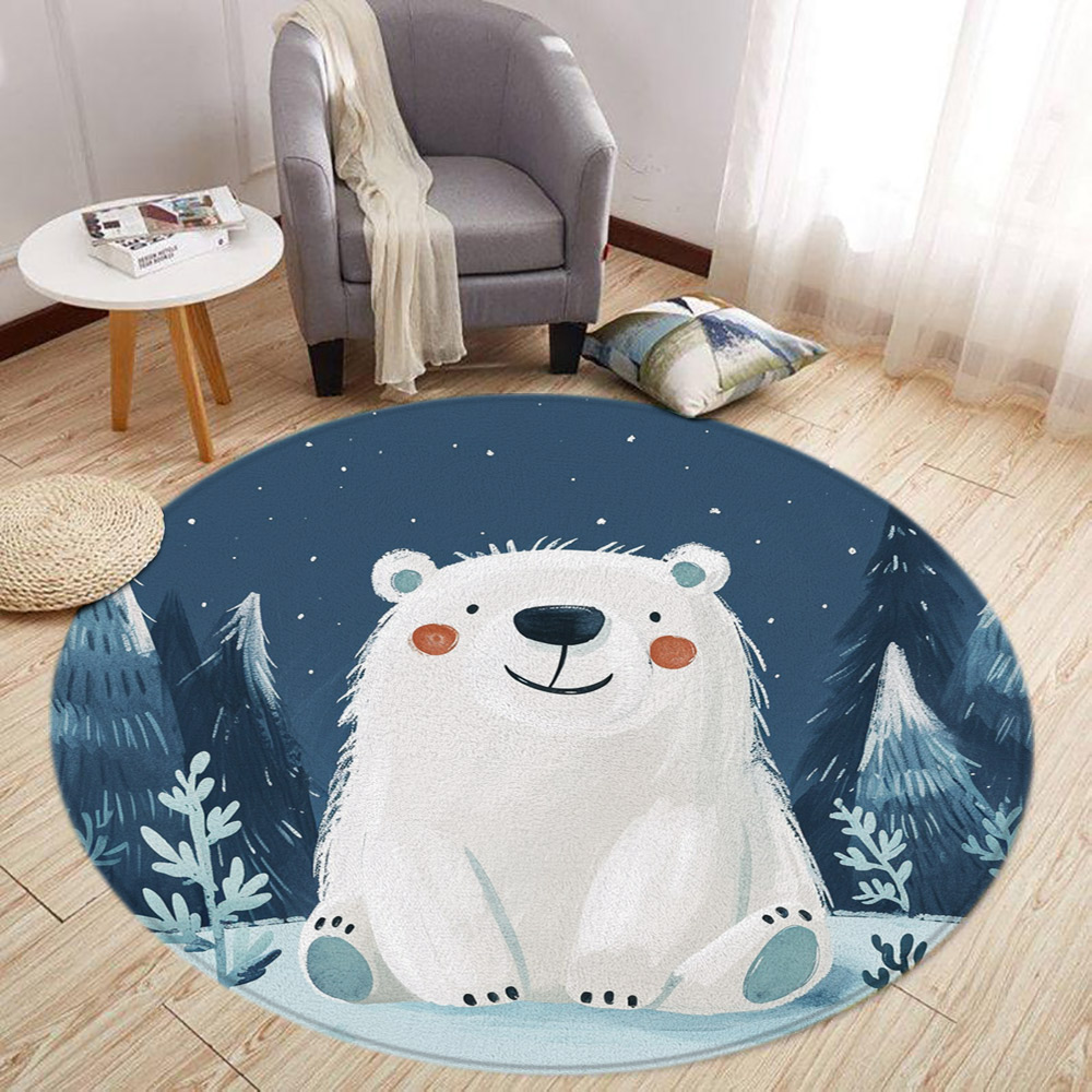 Cartoon Leeuw Love Beer Rond T - Baby Nursery Rug recensie en prijs