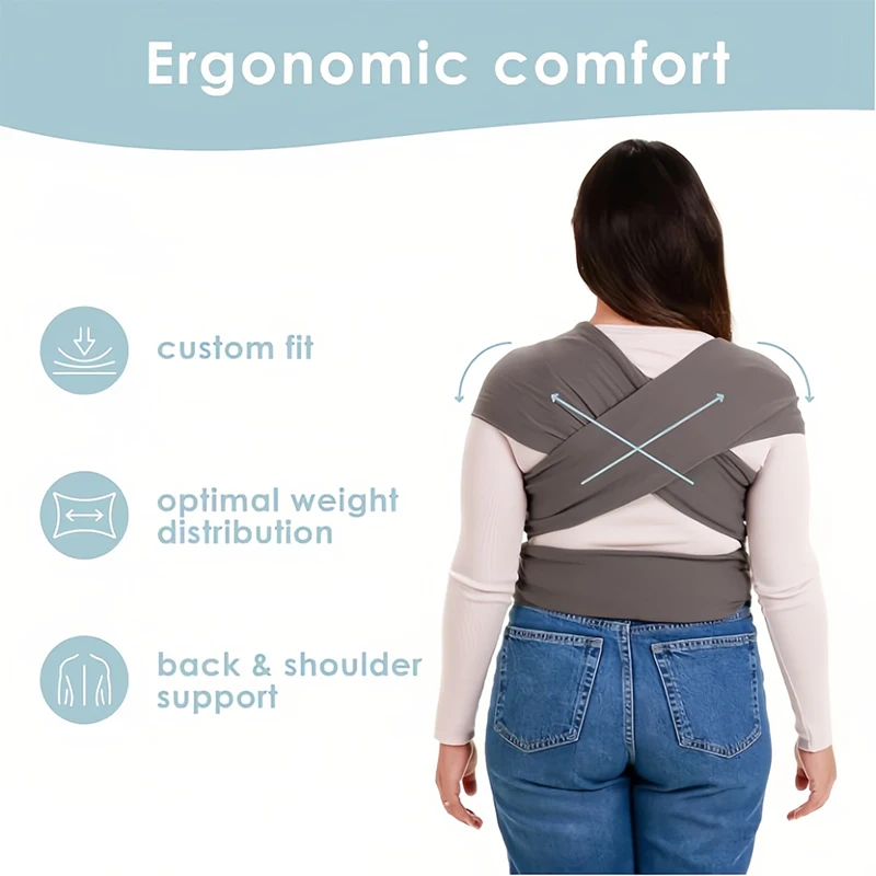 Zachte, elastische baby draagd - Baby Wrap Stretchy recensie en prijs
