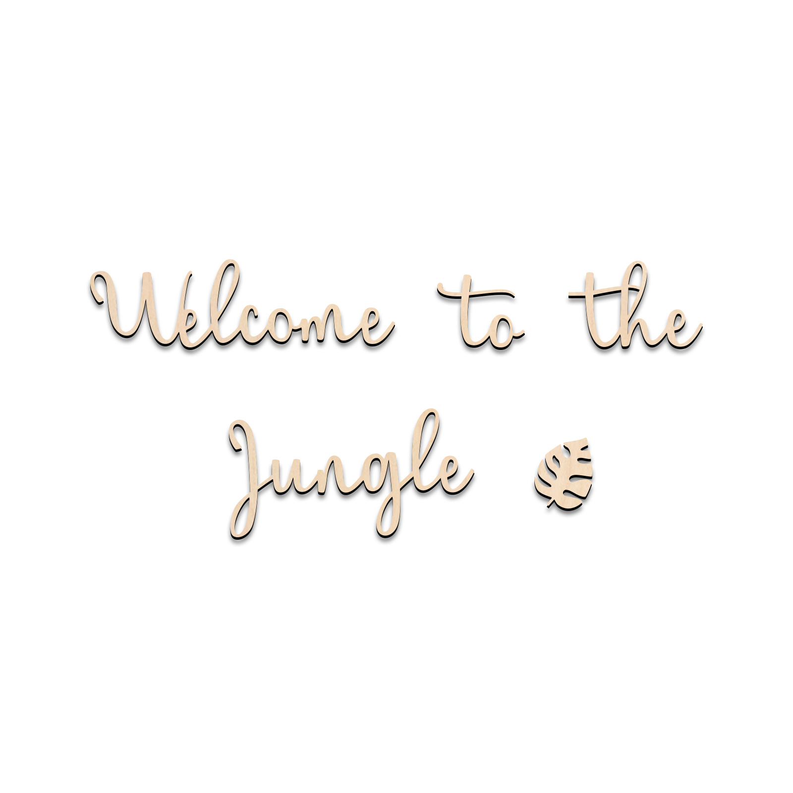 Welkom bij de Jungle houten bo - Baby Nursery Design recensie en prijs