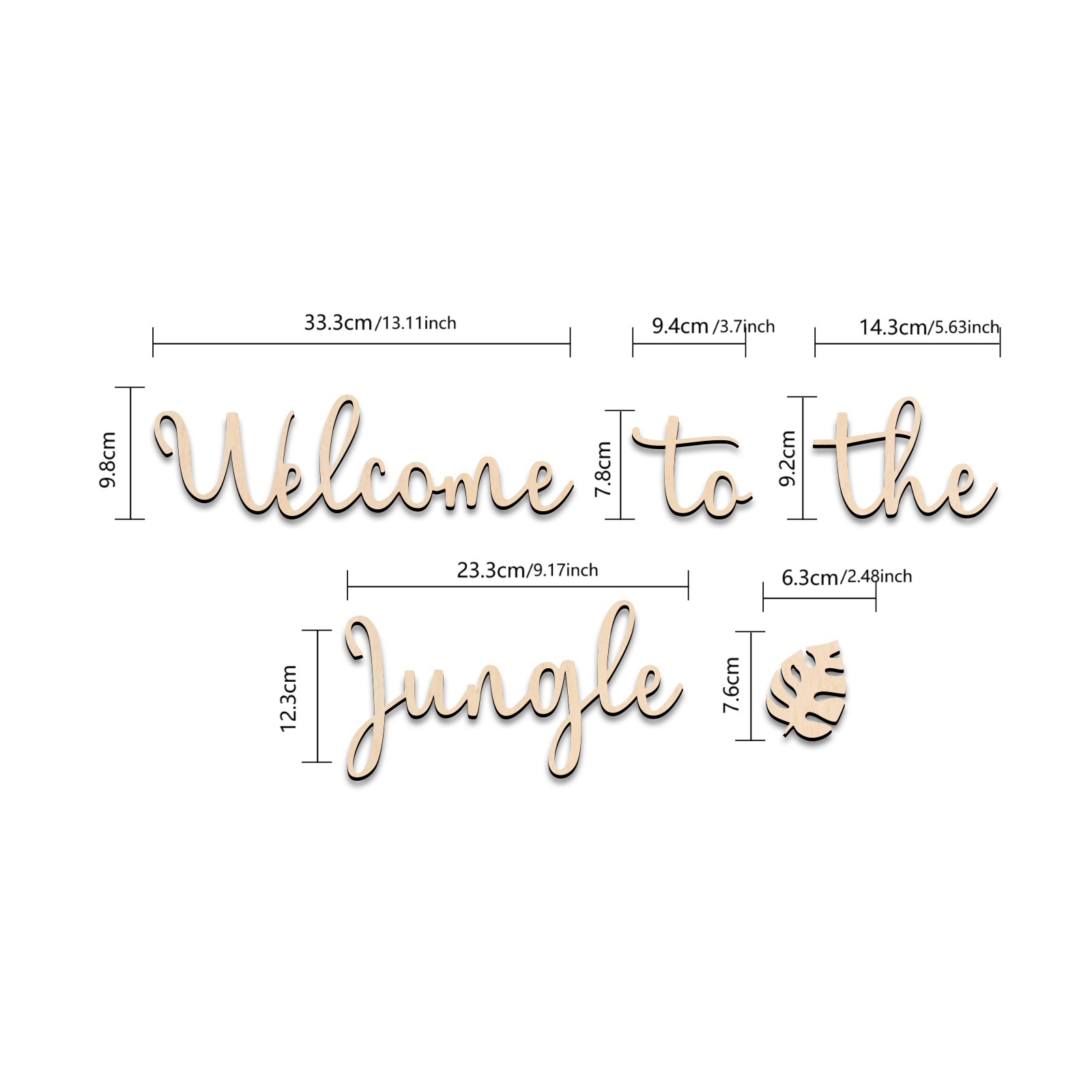 Welkom bij de Jungle houten bo - Baby Nursery Design recensie en prijs