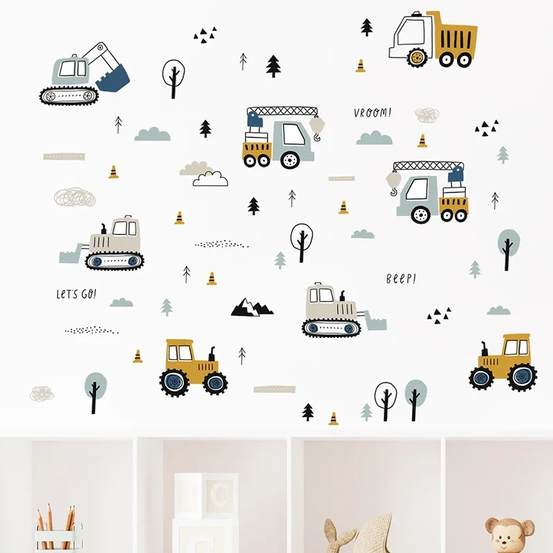 Handgetekende schattige auto's - Baby Nursery Design recensie en prijs
