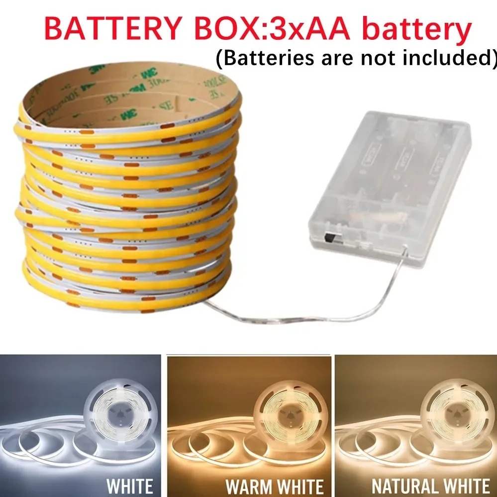 3AA Batterij 5V COB LED Strip  - Drawer Dresser White recensie en prijs