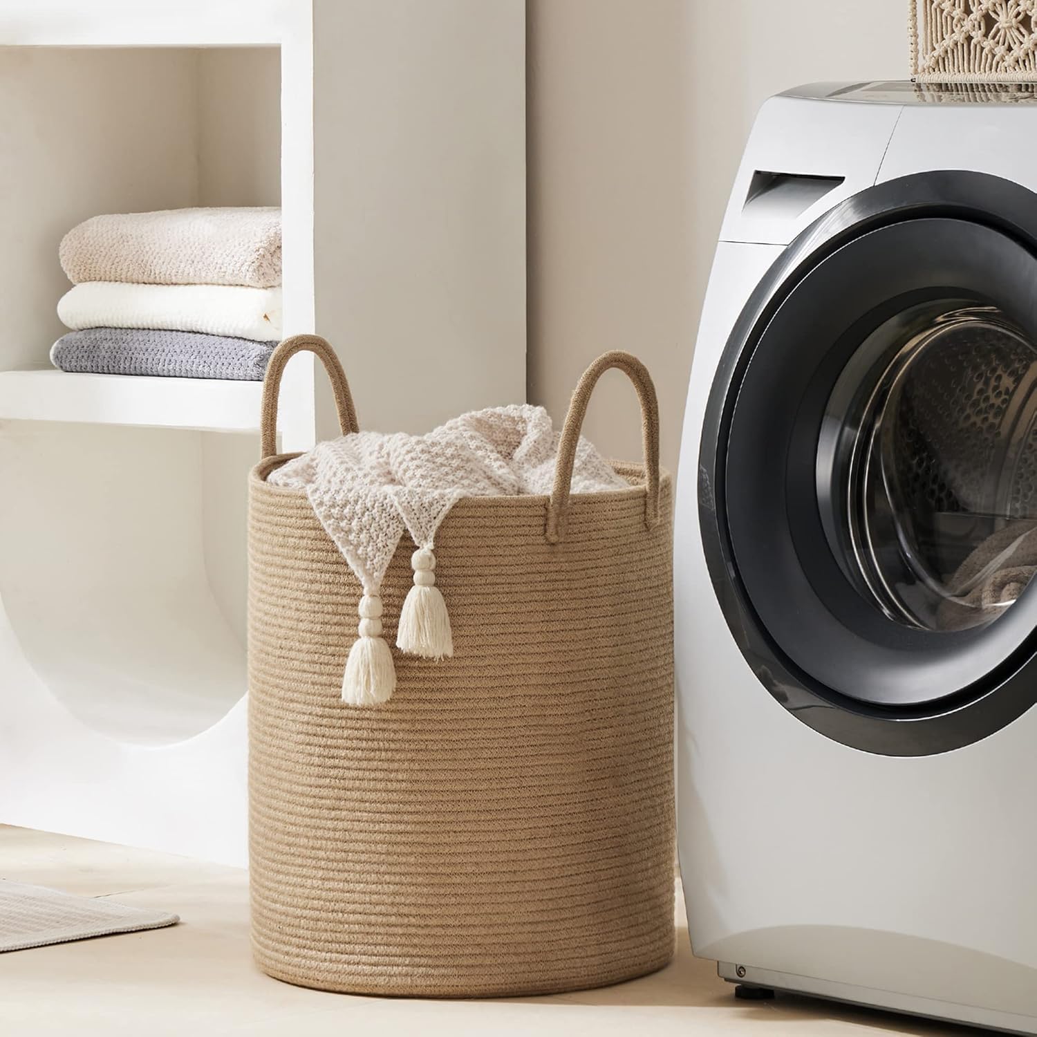 Grote opbergmand, hoge geweven - Baby Nursery Basket recensie en prijs