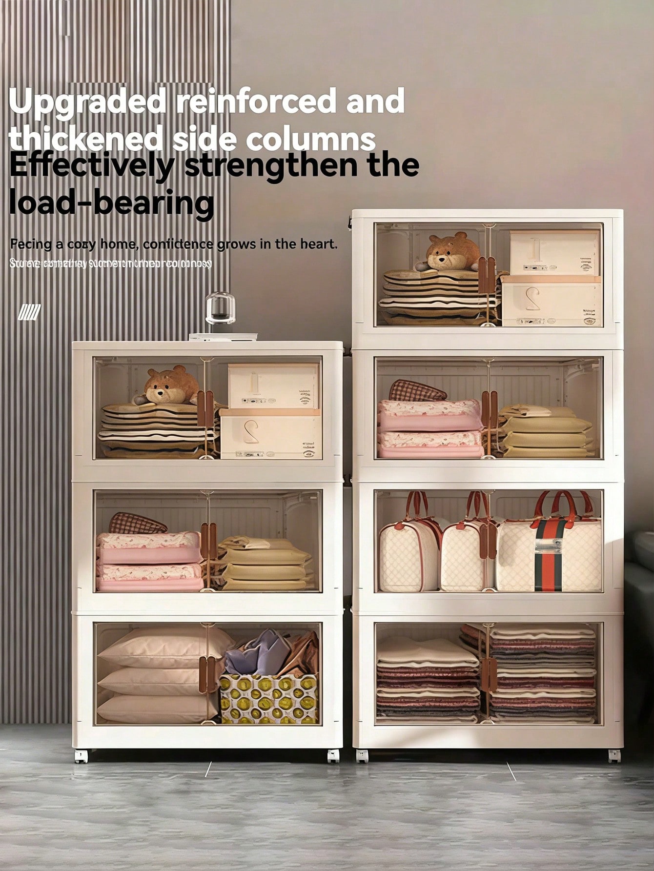 5-laags opvouwbare opbergkast, - Drawer Dresser White recensie en prijs