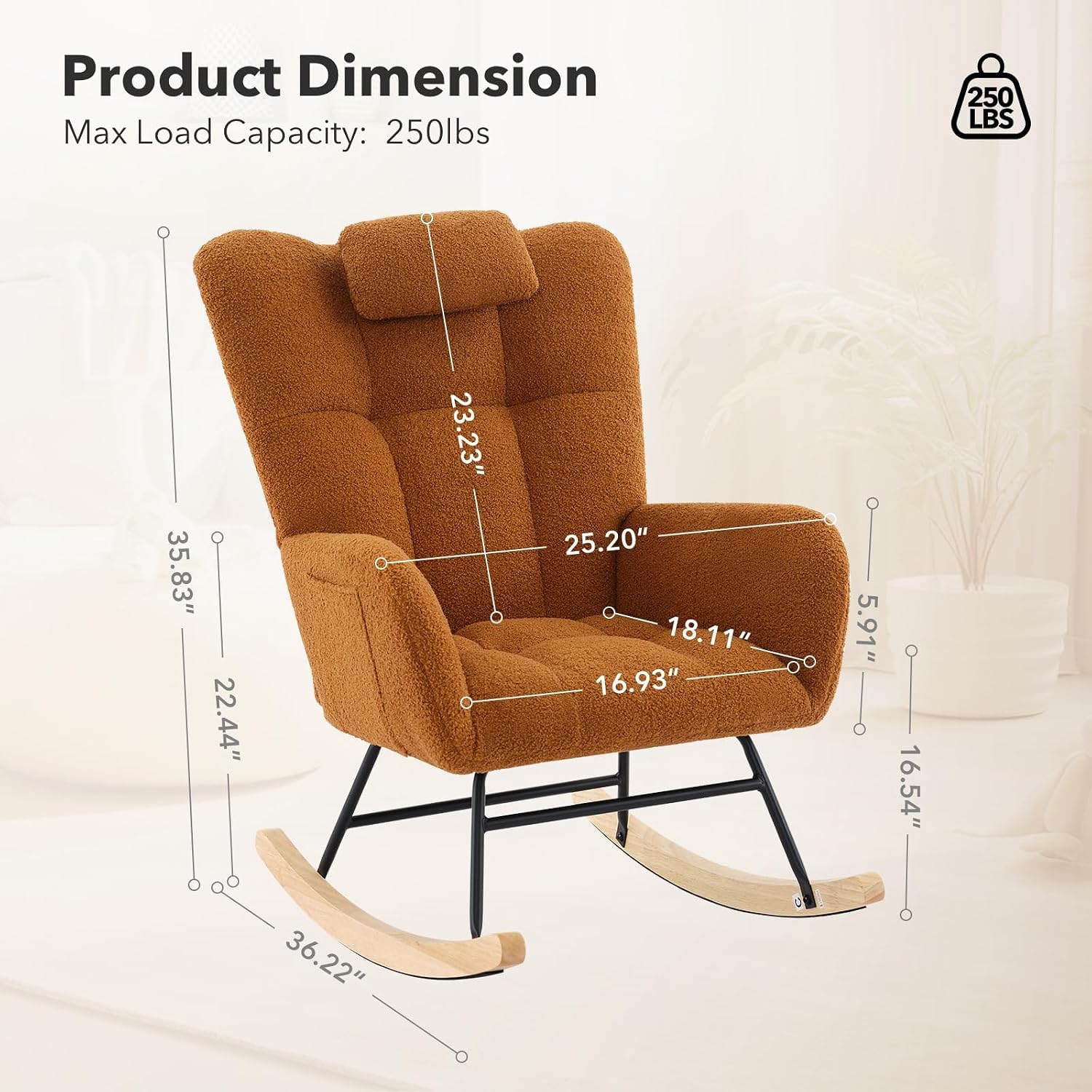 Teddy Glider Rocker Kinderkame - Baby Nursery Rocking Chair recensie en prijs
